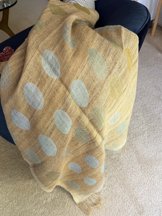 Other - Linen Spotted Throw Blanket